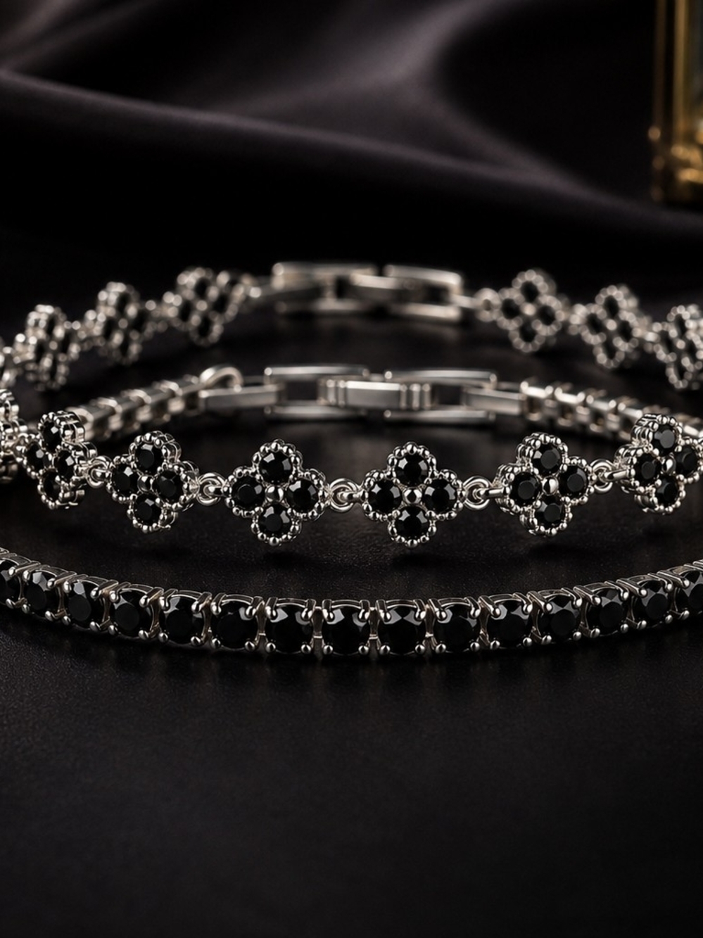 Black Beauty Bracelet Duo-New - Picture 3 of 5